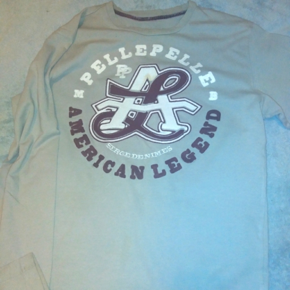 Pellepelle longsleeve shirt burgundy and grey